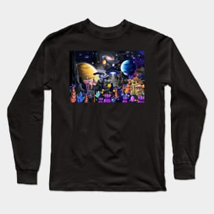 Alien Moon City Long Sleeve T-Shirt